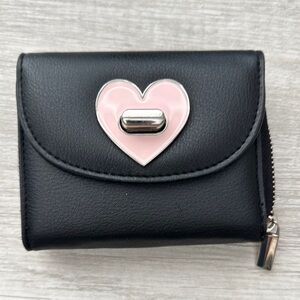 Black and Pink Heart Women's Wallet
